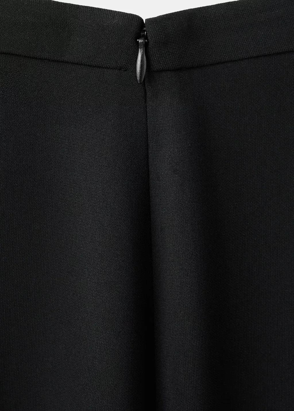 Black High-Waist Suits Trousers, Black, large image number 5