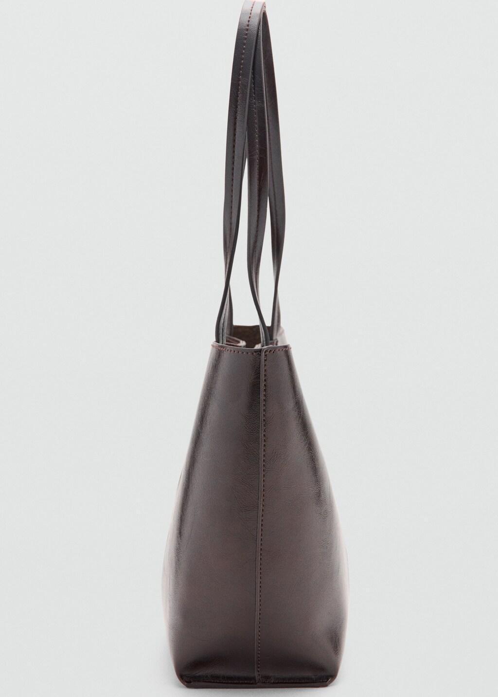 Brown Medium Shopper Bag, Dark Brown, medium