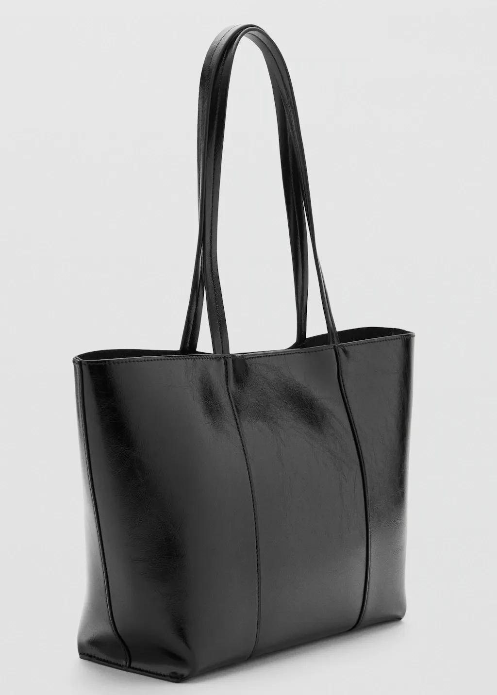 Black Medium Shopper Bag, 0201_99, large image number 0