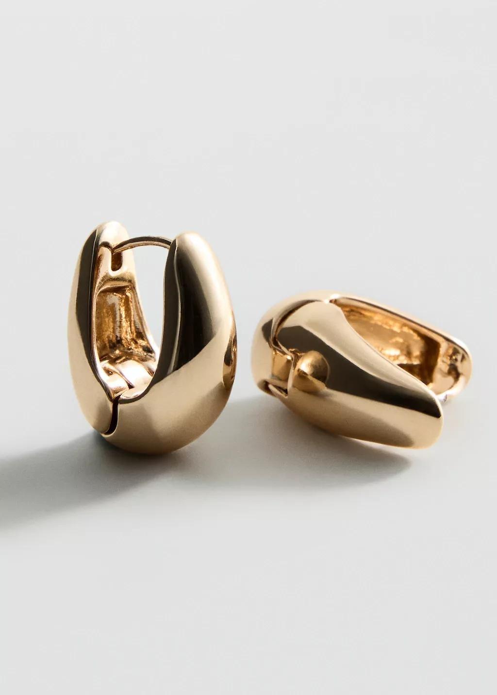 Gold Volume Hoop Earrings, 0201_OR, large image number 0