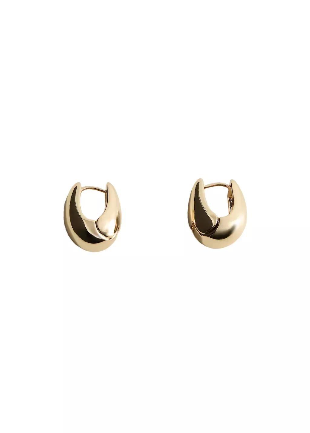 Gold Volume Hoop Earrings, 0201_OR, large image number 1