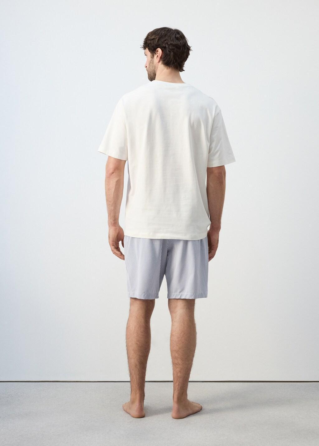 Blue Short Pyjama Combo Set, Medium Blue, large image number 2