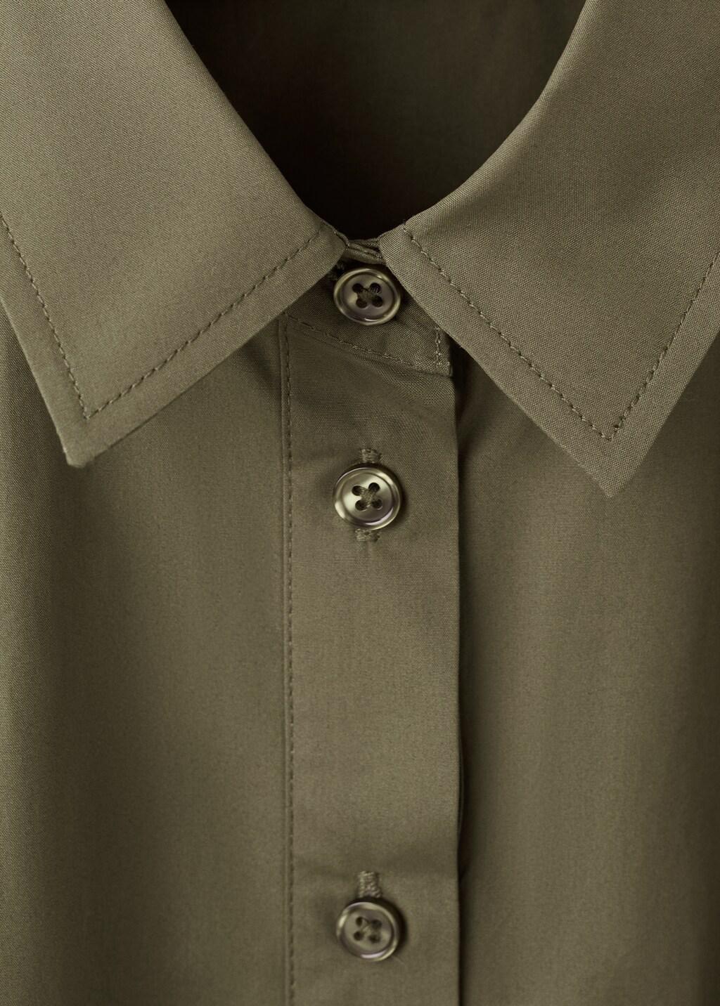 Khaki Belt Shirt Dress, Beige - Khaki, large image number 1