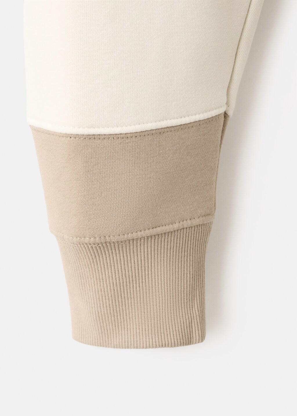 Brown Striped Polo Sweatshirt, Medium Brown, large image number 5