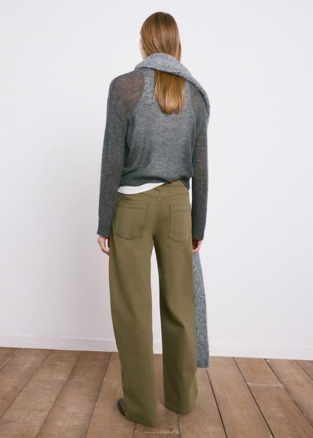 Khaki Mid-Rise Balloon Jeans, 0201_37, large image number 2