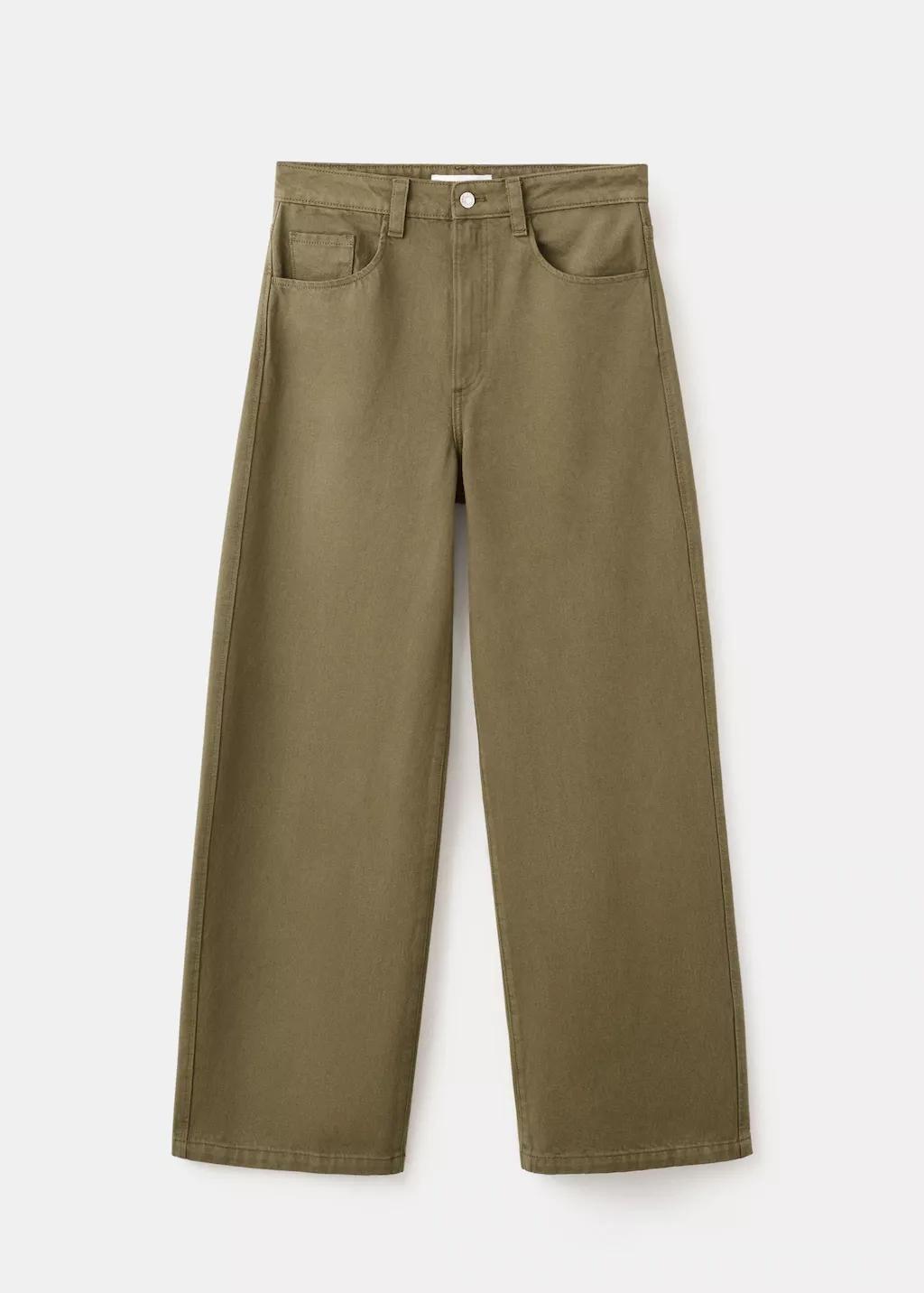 Khaki Mid-Rise Balloon Jeans, Beige - Khaki, large image number 8