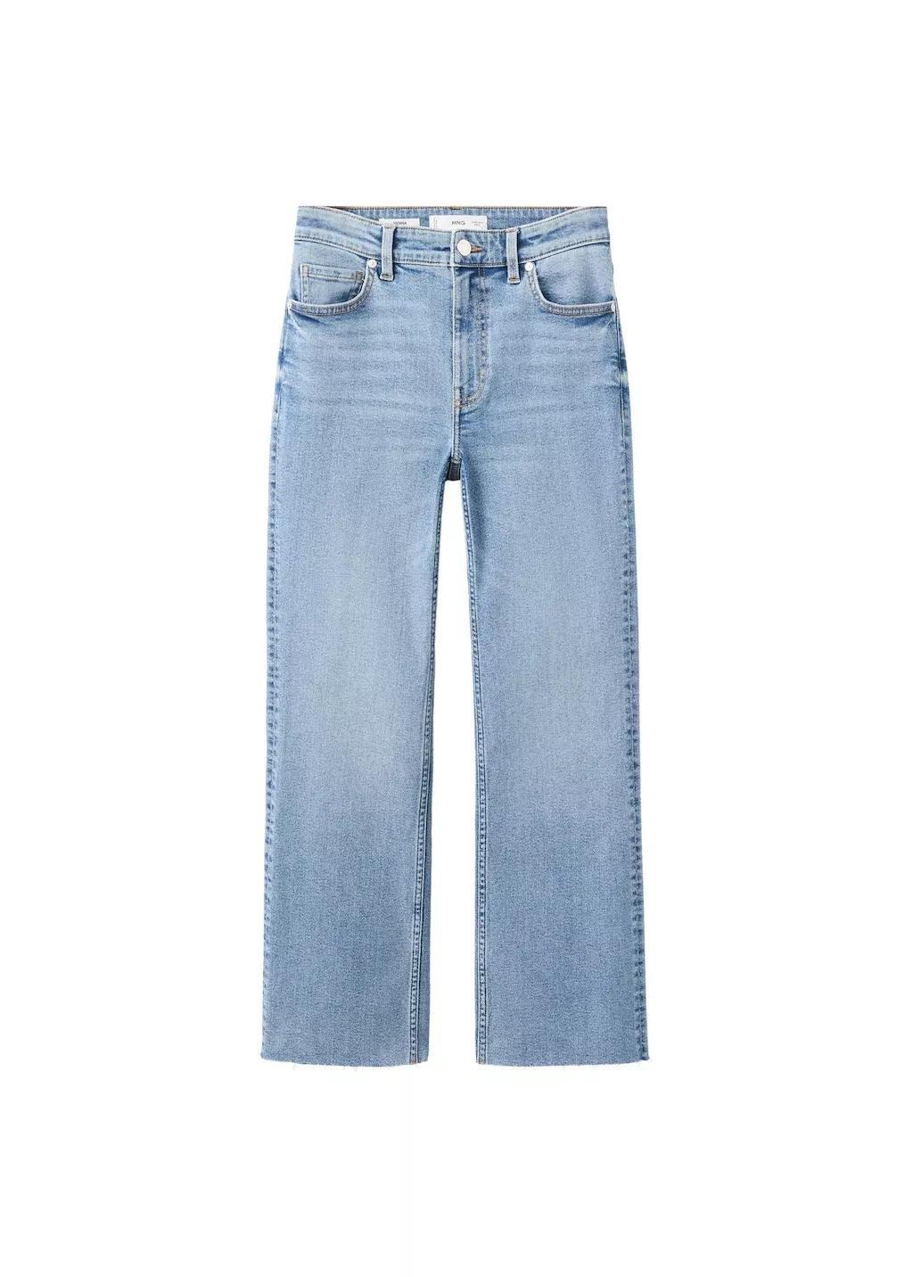 Blue Sienna Flared Cropped Jeans, 0201_TM, large image number 7