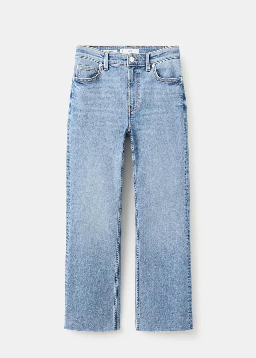 Blue Sienna Flared Cropped Jeans, 0201_TM, large image number 8