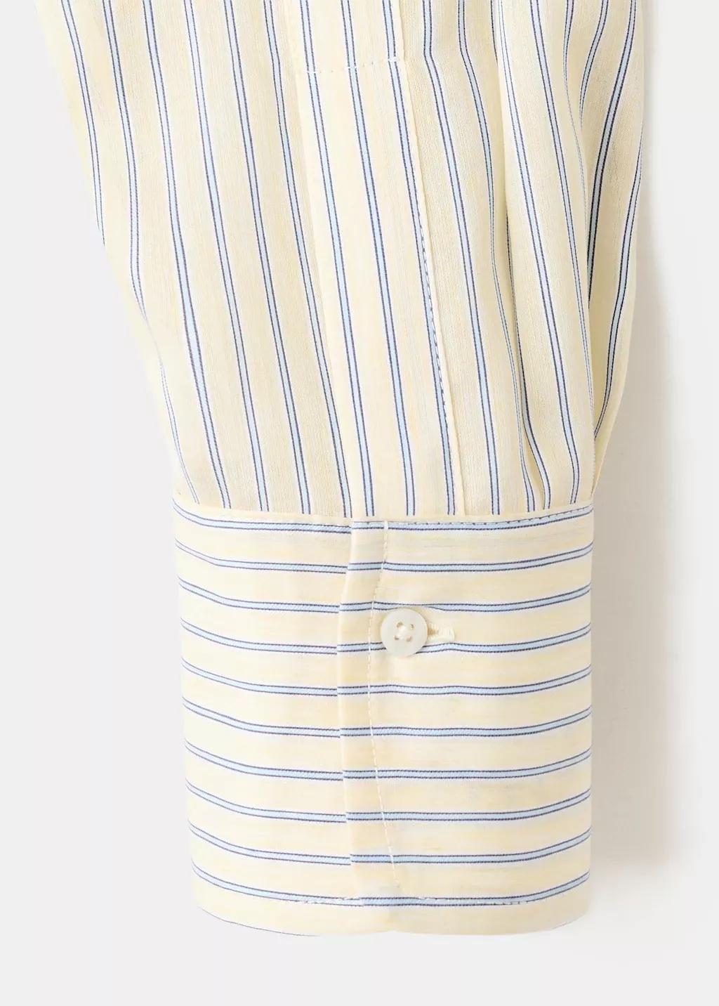 Yellow Lyocell Shirt With Pocket, Yellow, large image number 5