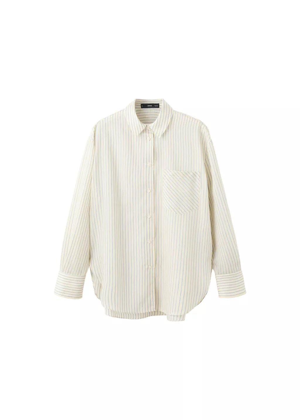 Yellow Lyocell Shirt With Pocket, Yellow, large image number 6