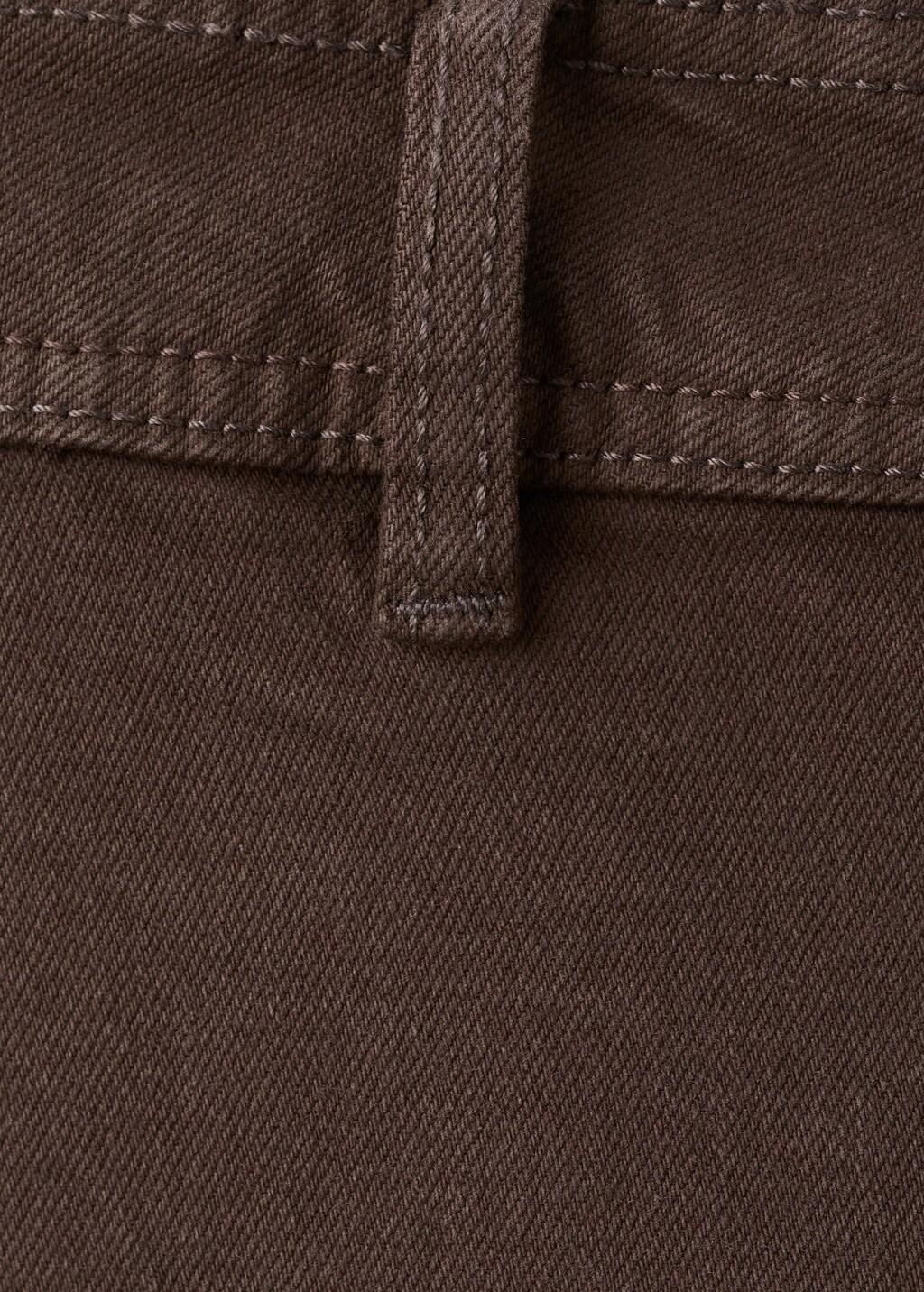 Brown Catherin Culotte High-Rise Jeans, Dark Brown, large image number 5