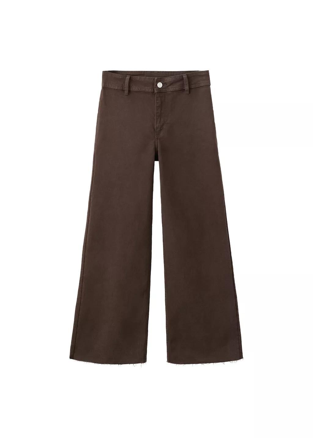 Brown Catherin Culotte High-Rise Jeans, 0201_32, large image number 7