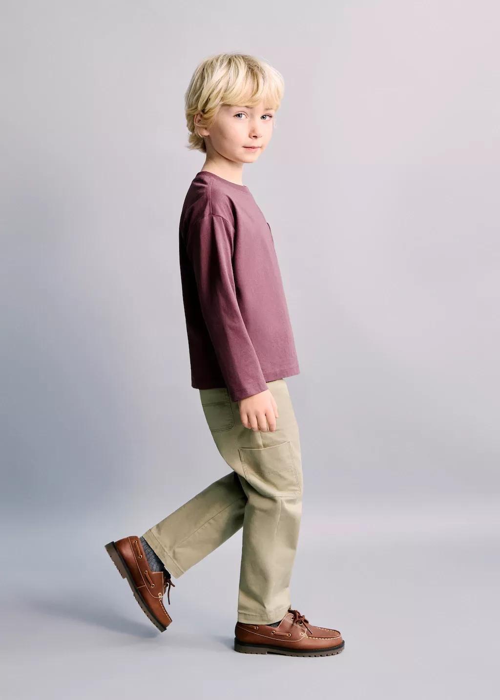 Green Cotton Cargo Trousers, Green, large image number 0