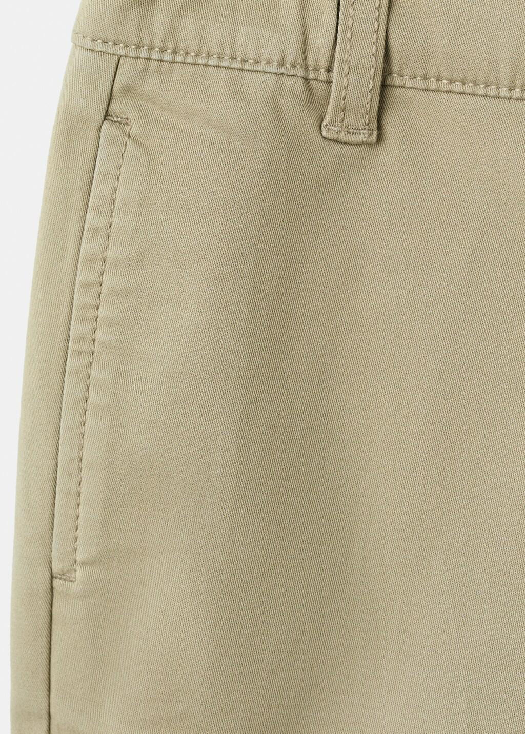 Green Cotton Cargo Trousers, Green, large image number 3