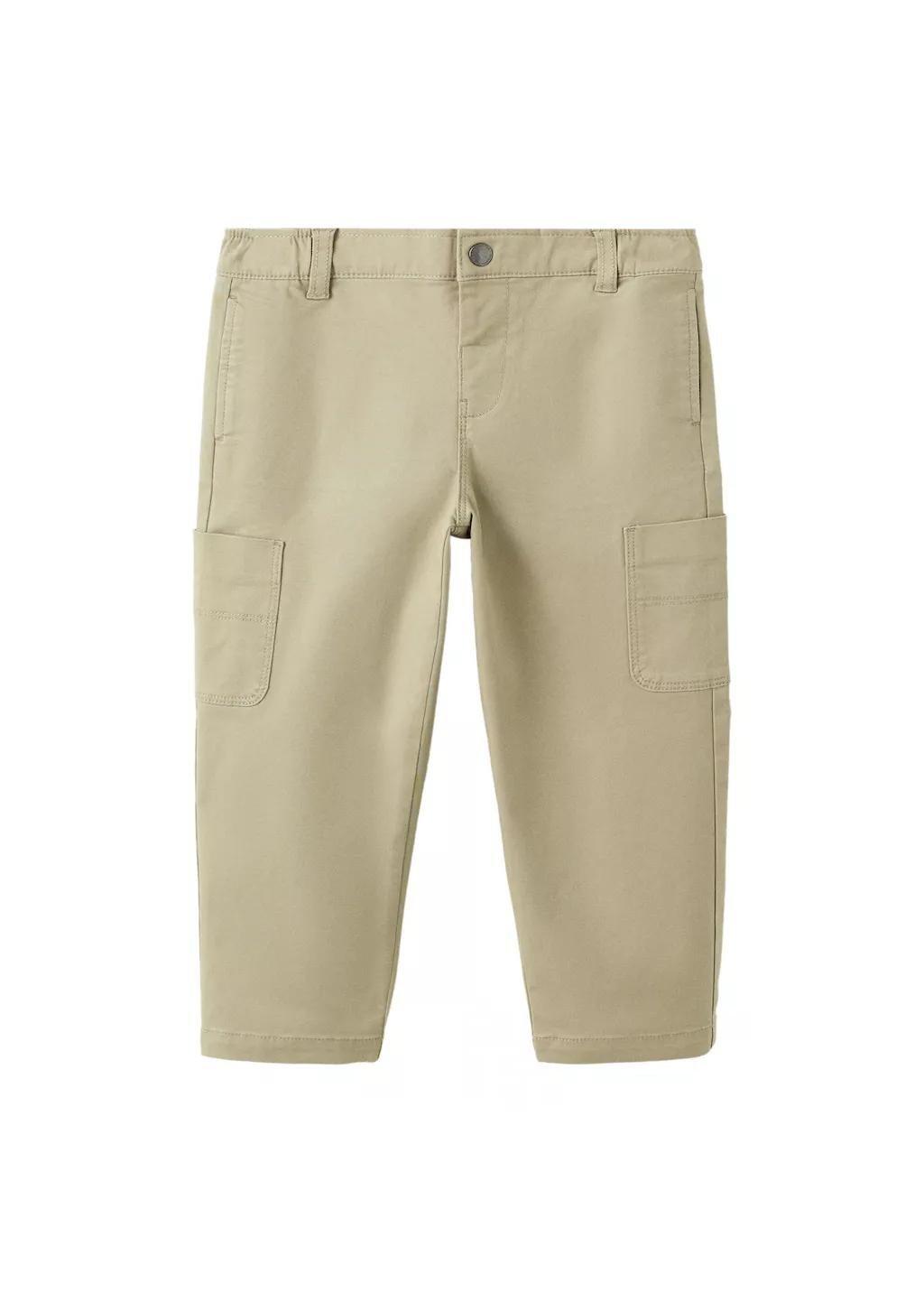 Green Cotton Cargo Trousers, Green, large image number 4