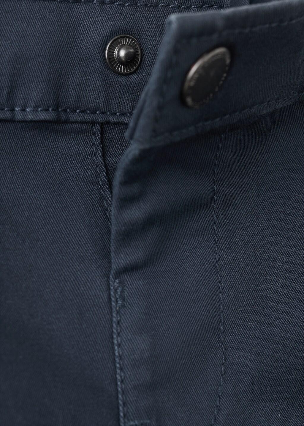 Navy Cotton Cargo Trousers, Baby Boy, Navy, medium