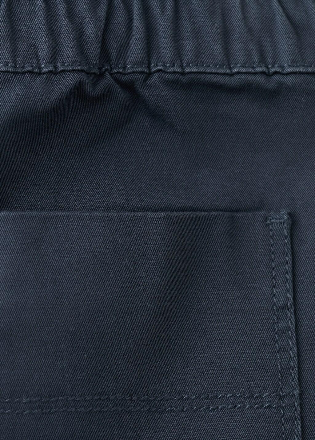 Navy Cotton Cargo Trousers, Baby Boy, Navy, large image number 3