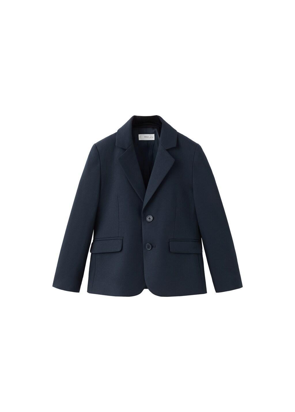 Navy Classic Suit Jacket, Baby Boy, Navy, large image number 4