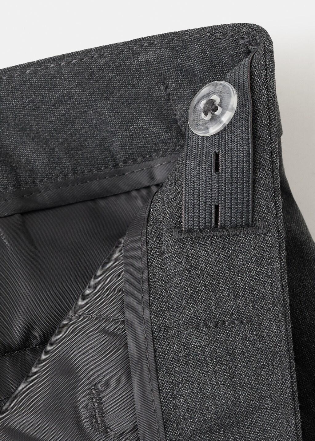 Grey Straight Suit Trousers, Kids Boys, Charcoal, large image number 3