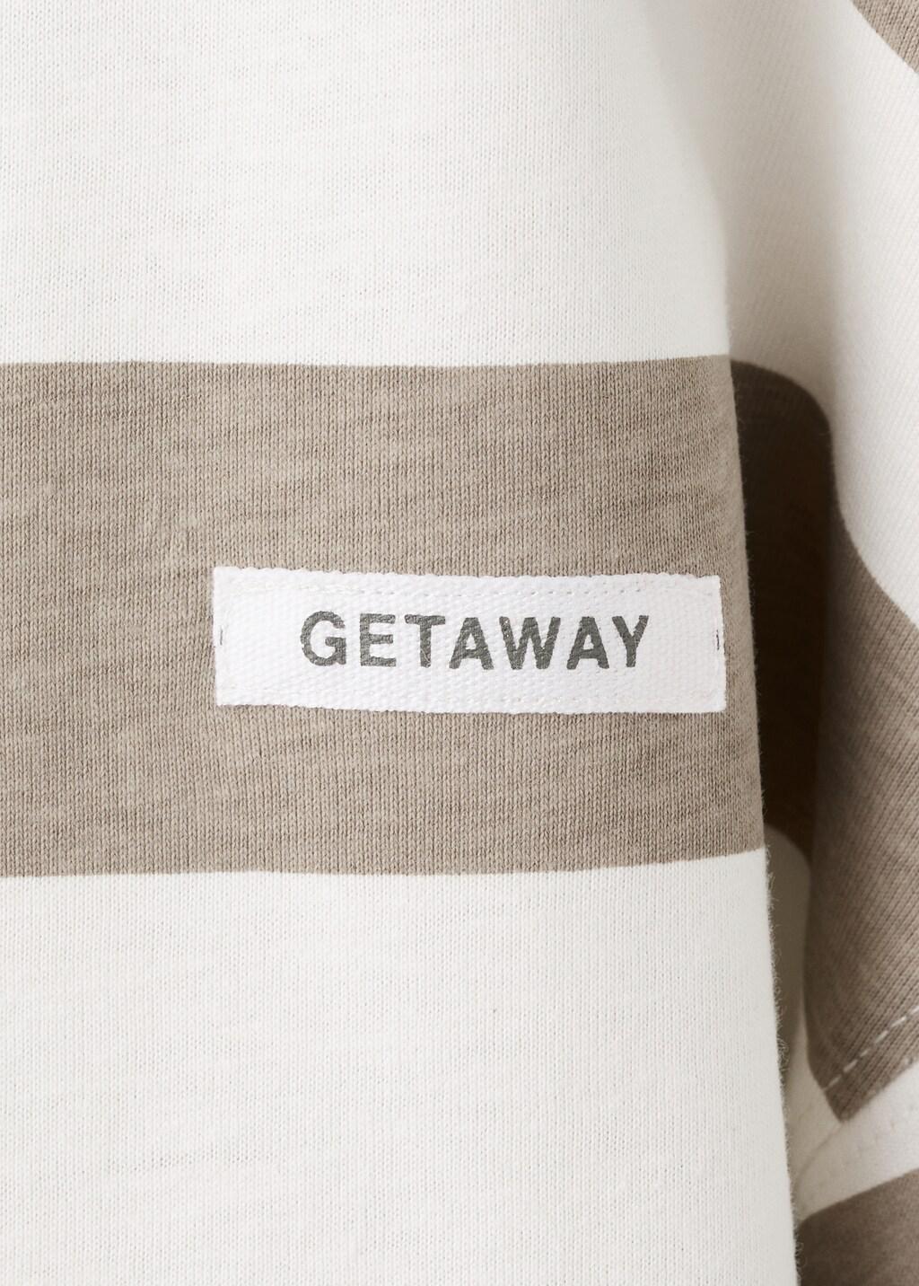 Brown Striped Cotton T-Shirt, Kids Boy, Medium Brown, large image number 5