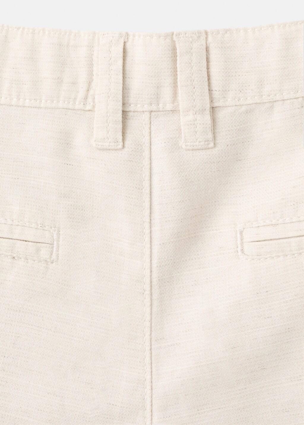 Brown Lt Pastel Cotton Bermuda Shorts, Kids Boy, Light Pastel Brown, large image number 2