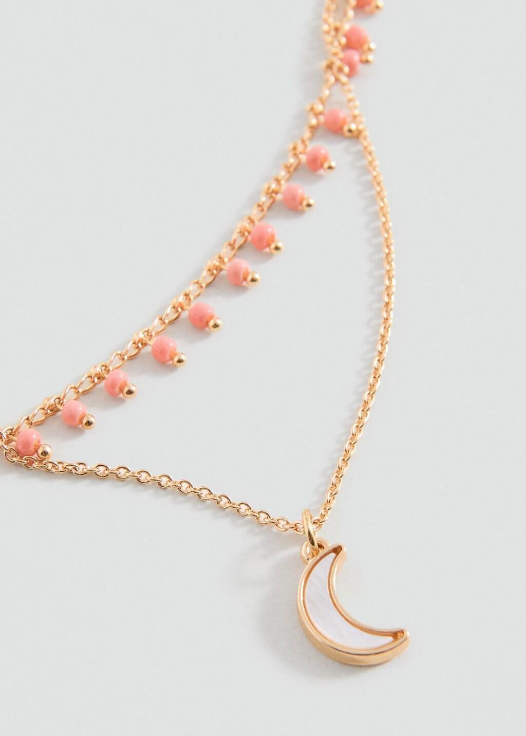 Gold 2 Pack Of Necklaces, Kids Girl, Gold, large image number 0