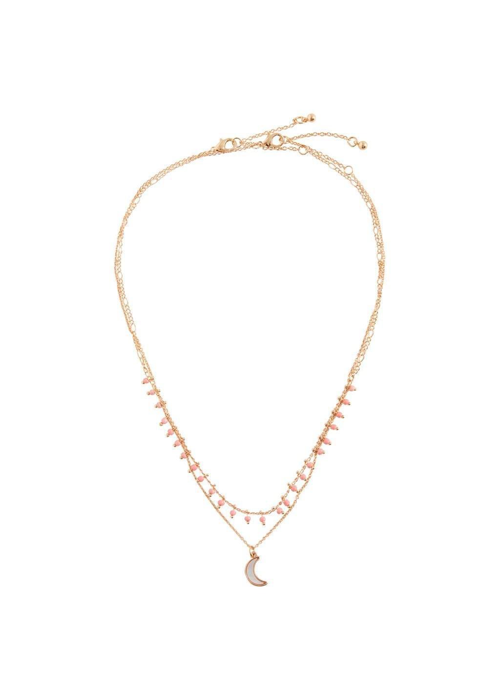 Gold 2 Pack Of Necklaces, Kids Girl, Gold, large image number 1