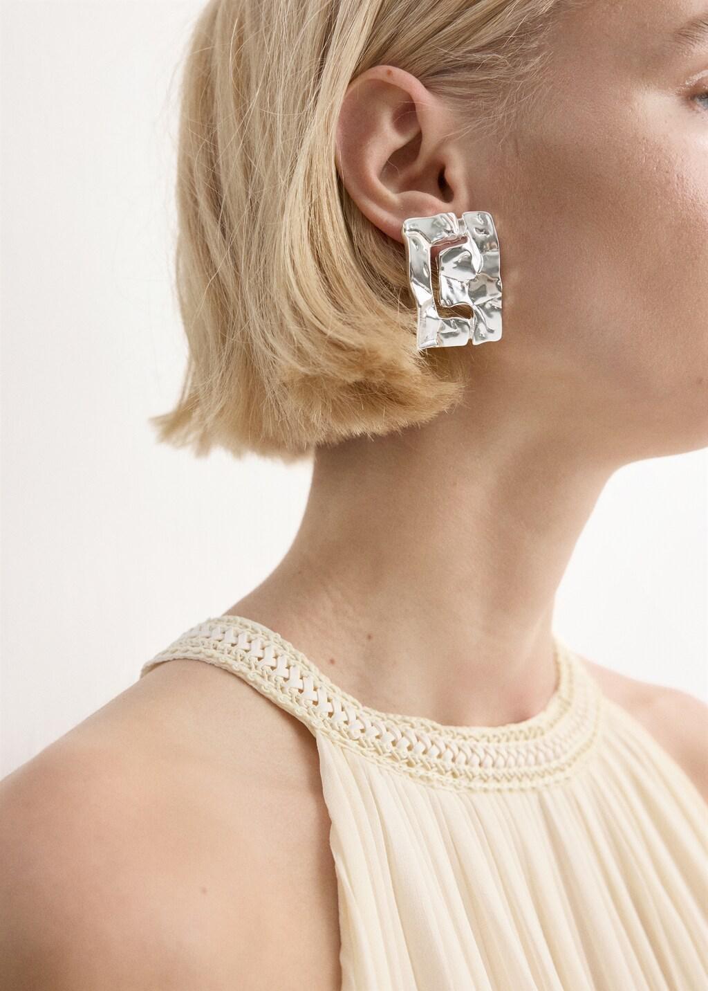 Beige Flared Halter Neck Dress, Light Beige, large image number 7