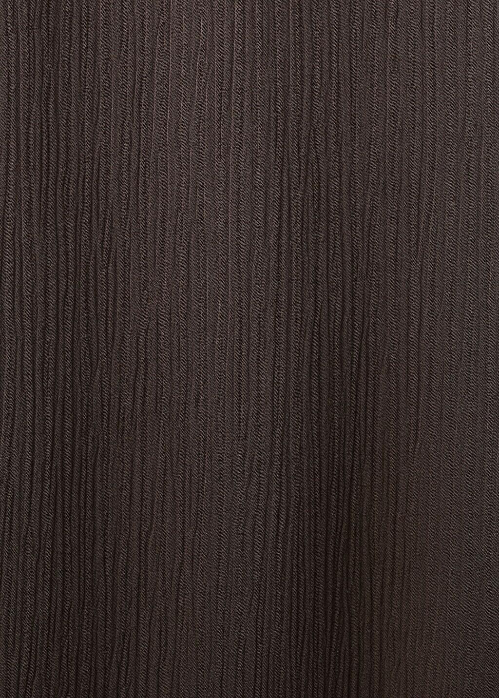 Brown Satin Straight-Fit Trousers, Dark Brown, large image number 5