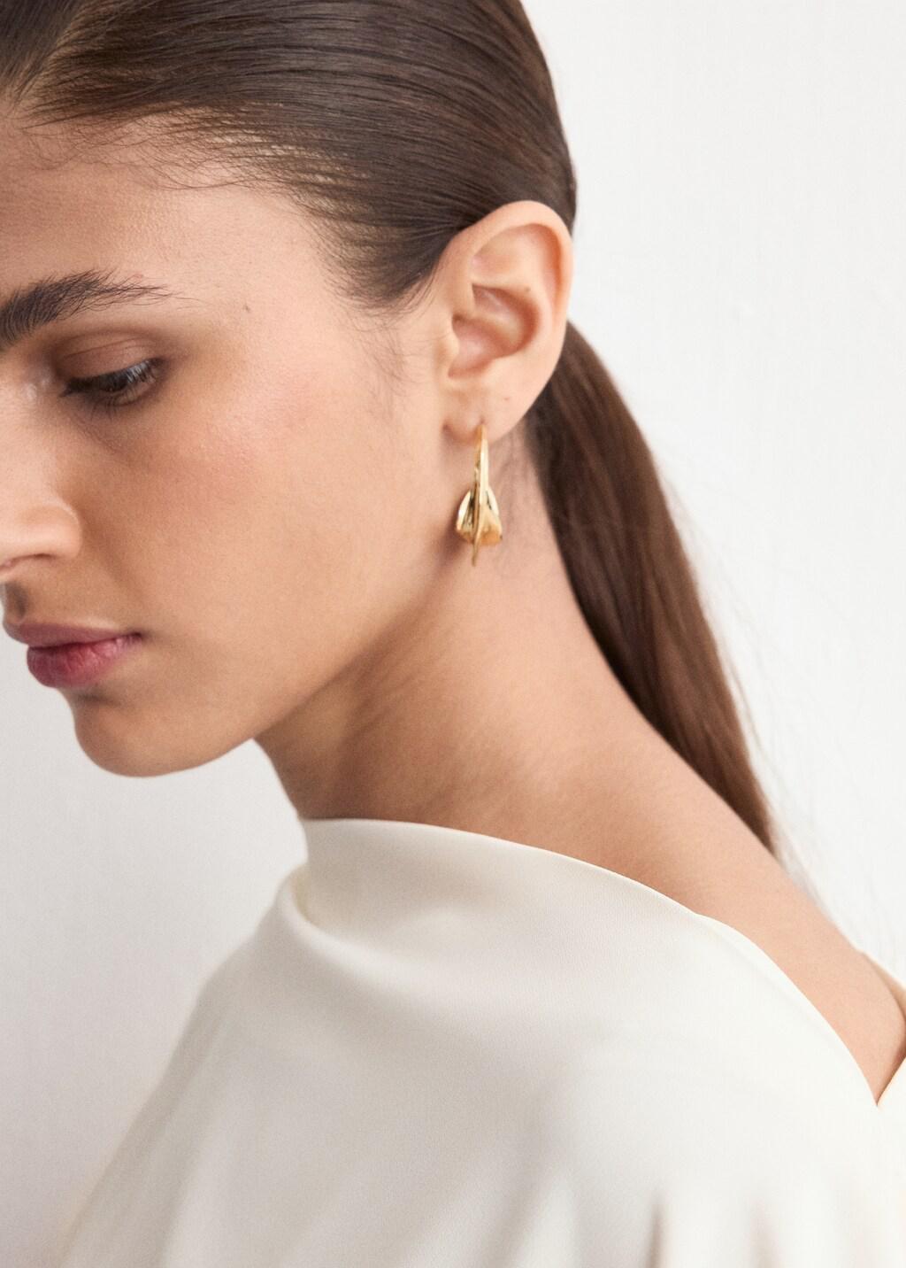 Beige A-Line Dress With Asymmetrical Neckline, Light Beige, large image number 4