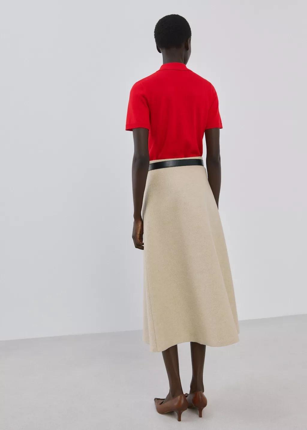 Red Polo Neck Sweater, Red, medium