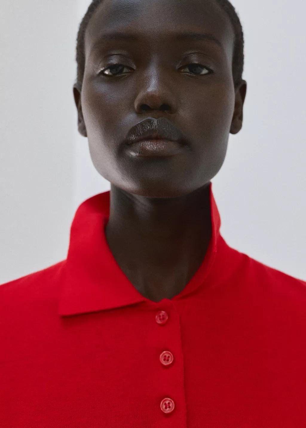 Red Polo Neck Sweater, 0201_70, large image number 4