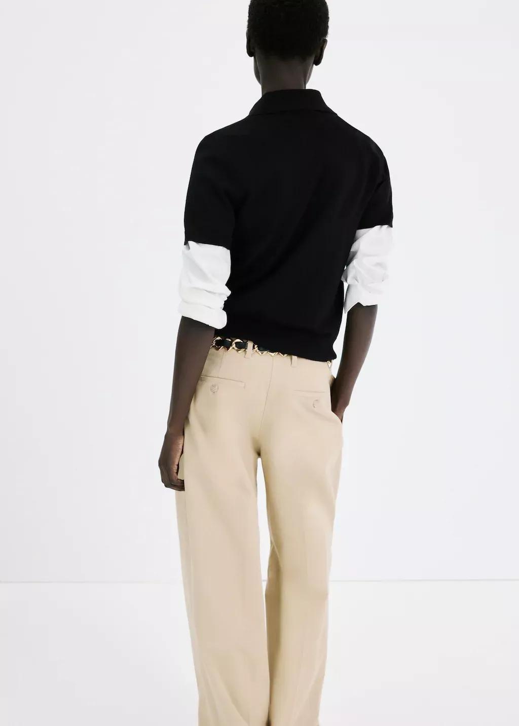 Black Polo Neck Sweater, 0201_99, large image number 2