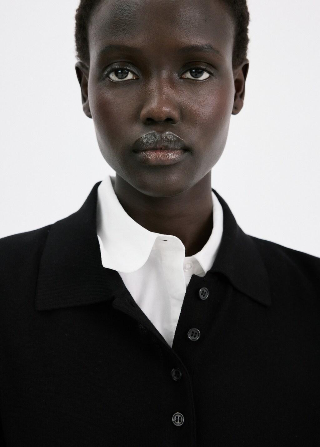 Black Polo Neck Sweater, 0201_99, large image number 4