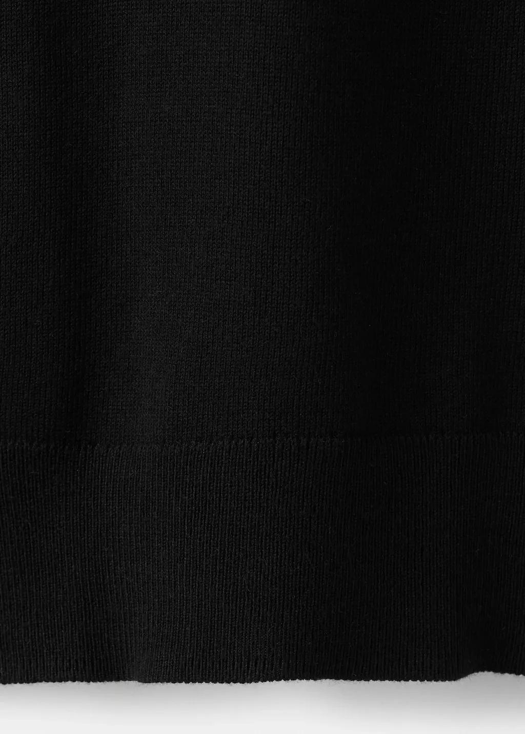 Black Polo Neck Sweater, 0201_99, large image number 5
