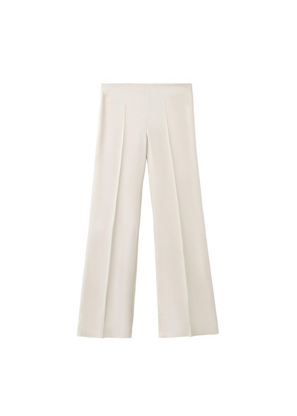 Grey Lt Pastel High-Waist Straight Trousers, Light Pastel Grey, large image number 6