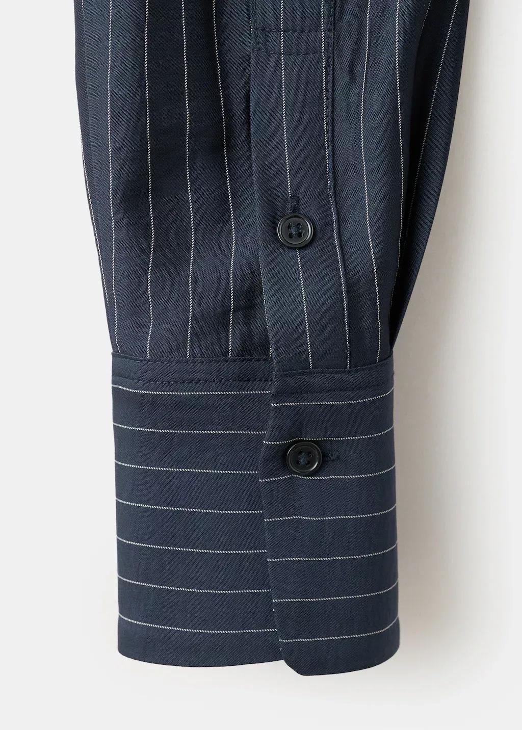 NAVY Pinstripe shirt, Navy, large image number 5