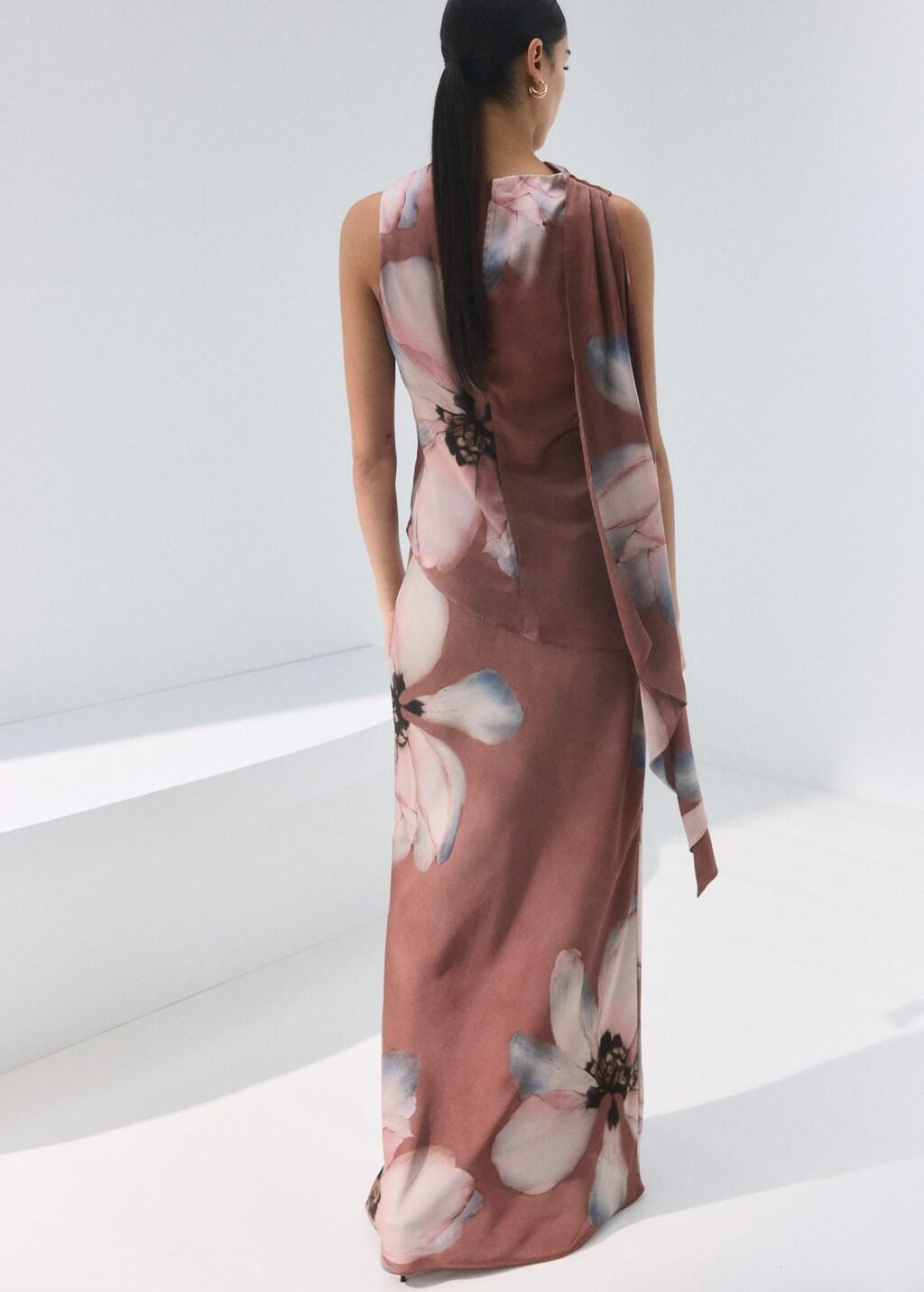 Pink Lt Pastel Floral-Print Long Skirt, Light-Pastel Pink, medium