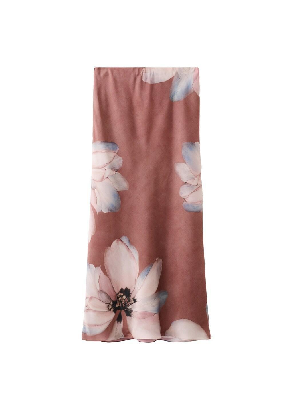 Pink Lt Pastel Floral-Print Long Skirt, Light-Pastel Pink, large image number 5