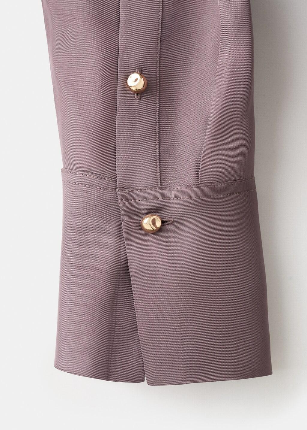 Pink Lt Pastel Long Shirt With Stand Collar, Light-Pastel Pink, large image number 5