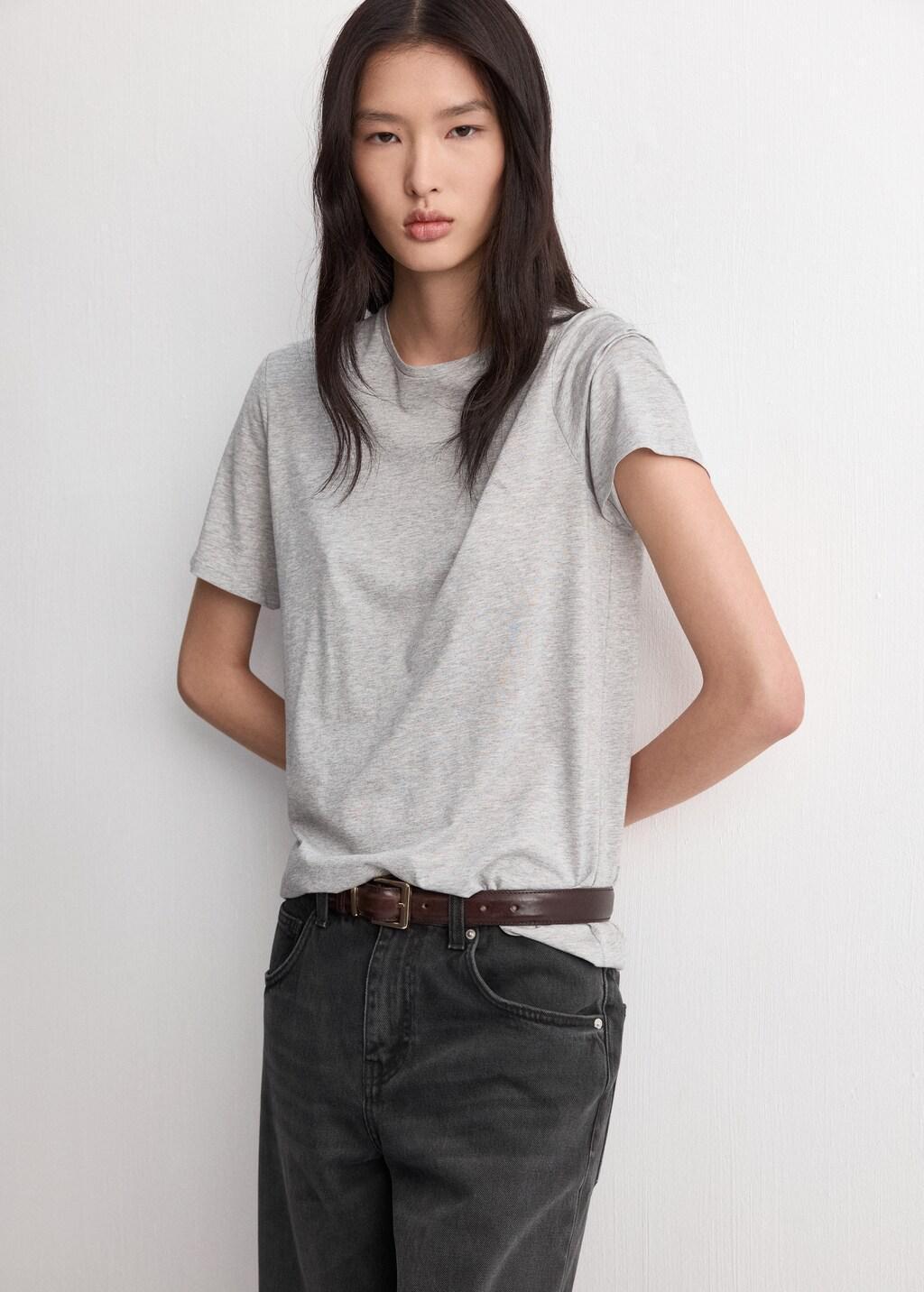 Grey Mid-Rise Straight Jeans, Open Grey, large image number 4