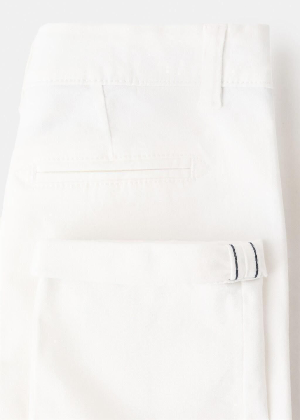 White Cotton Chinos, Baby Boy, White, large image number 3