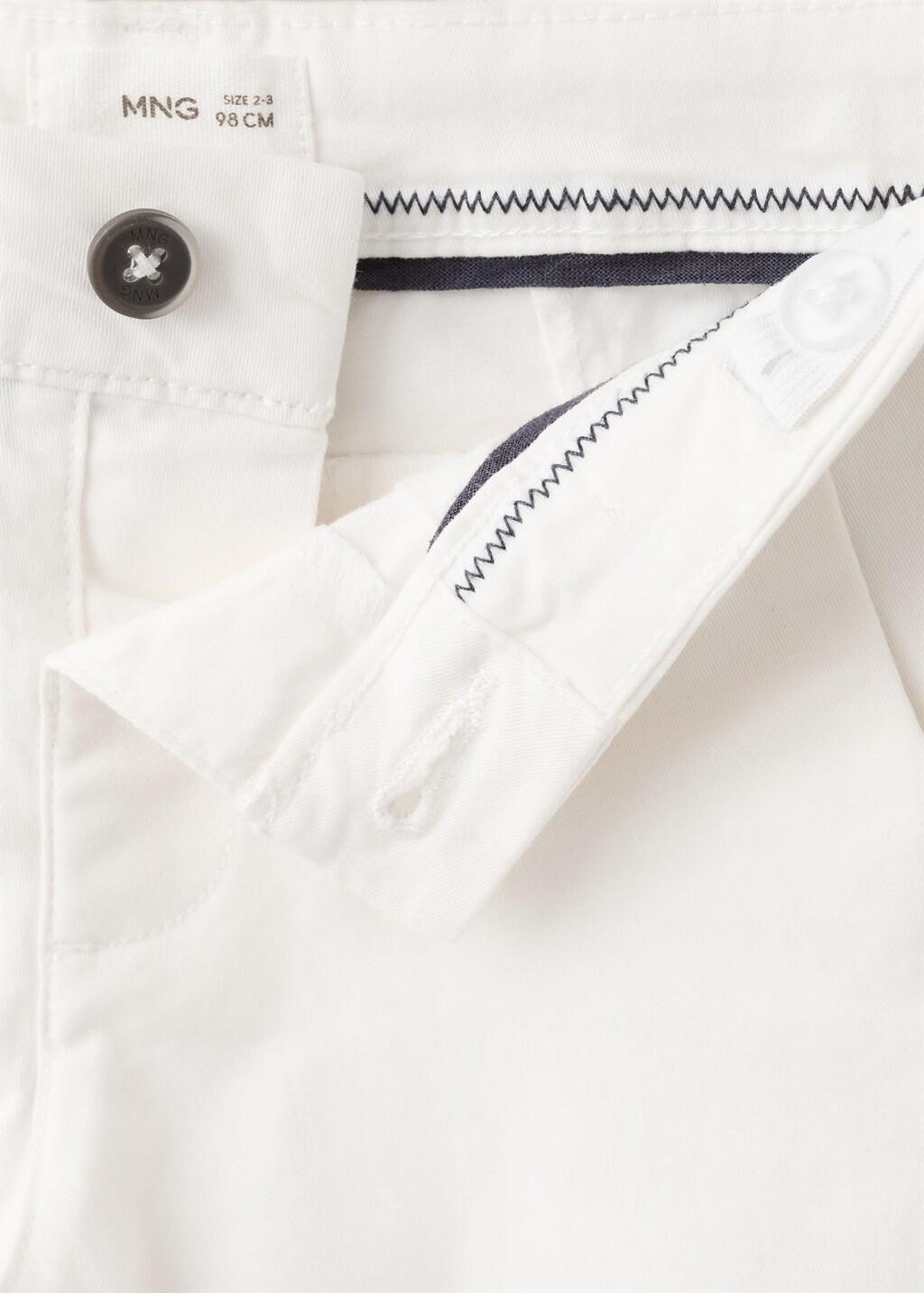 White Cotton Chinos, Baby Boy, White, large image number 4