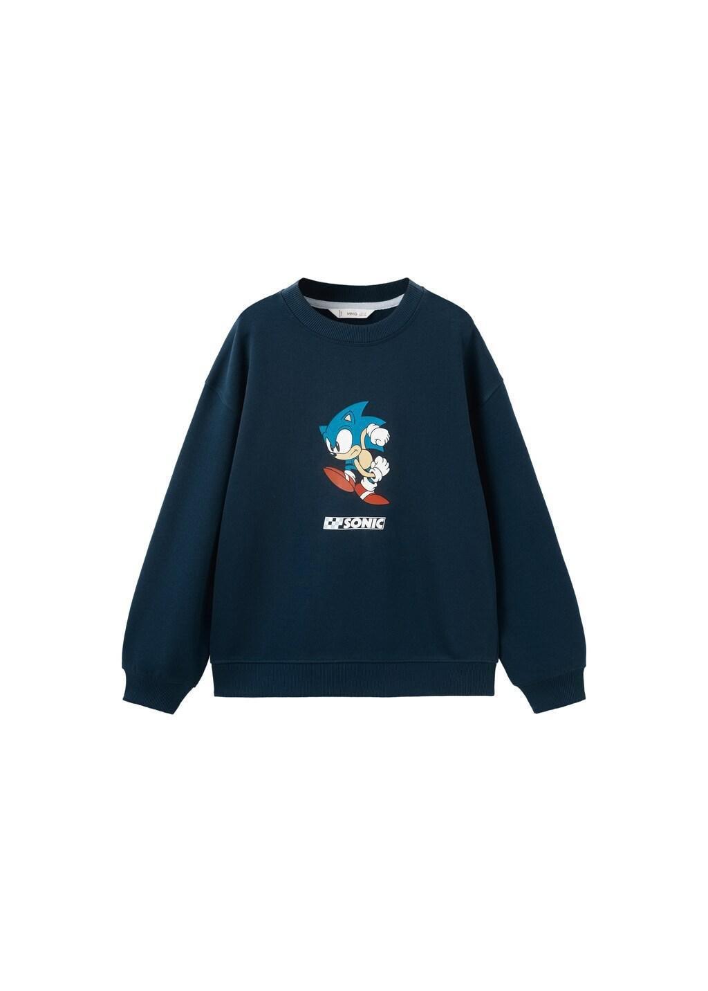 Navy Sonic Hoodie, Kids Boys, Navy, large image number 3