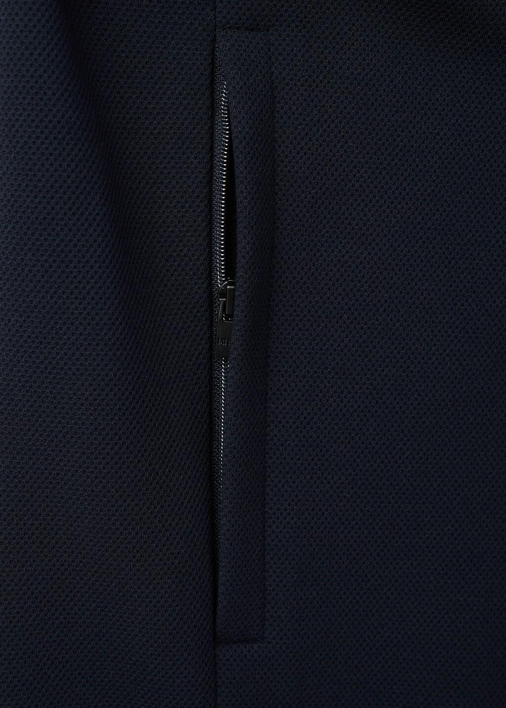 Navy Regular-Fit Technical Zip-Up Sweatshirt, Navy, large image number 5