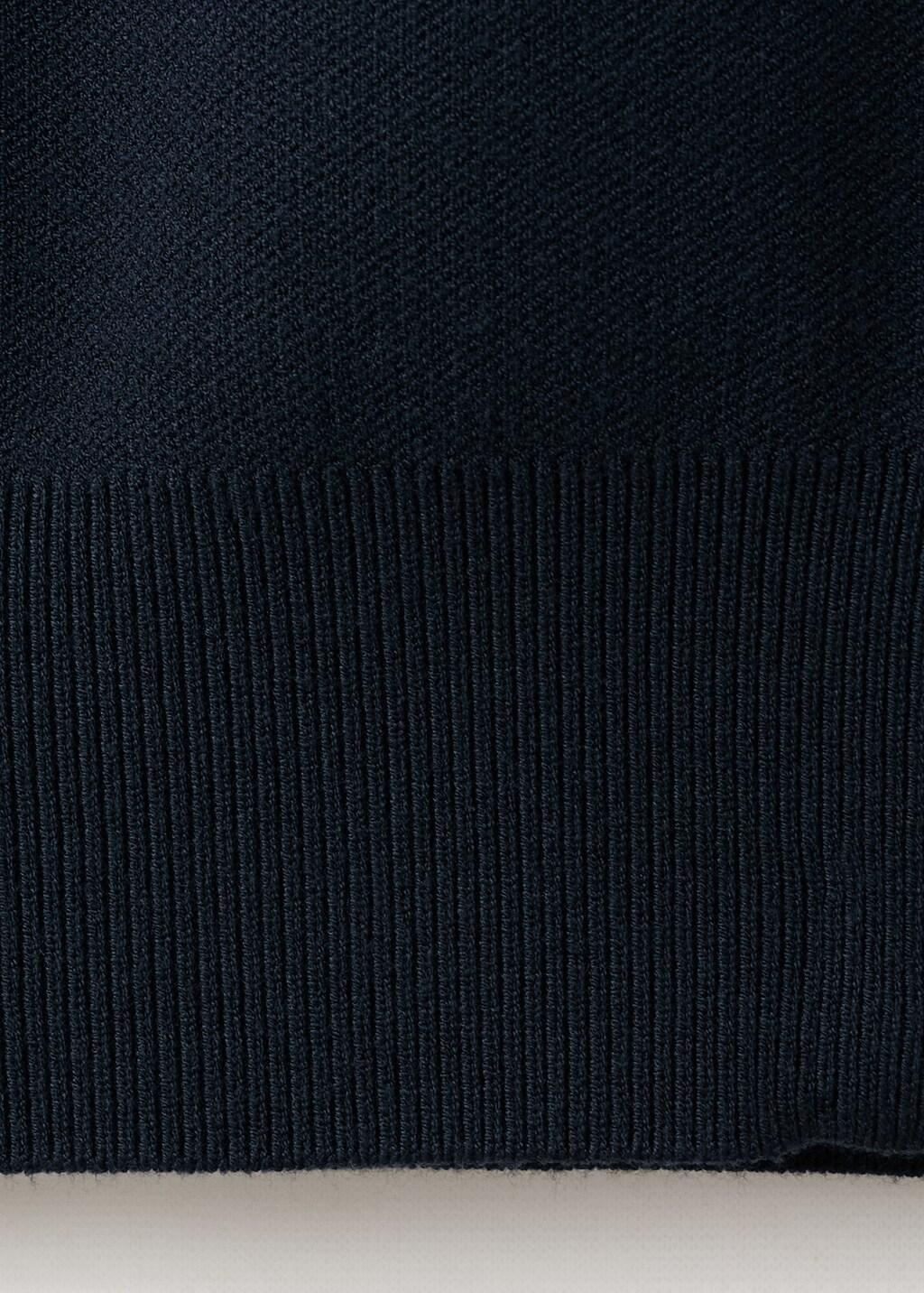 Navy Comfort Stretch Knit Cardigan, Navy, large image number 5