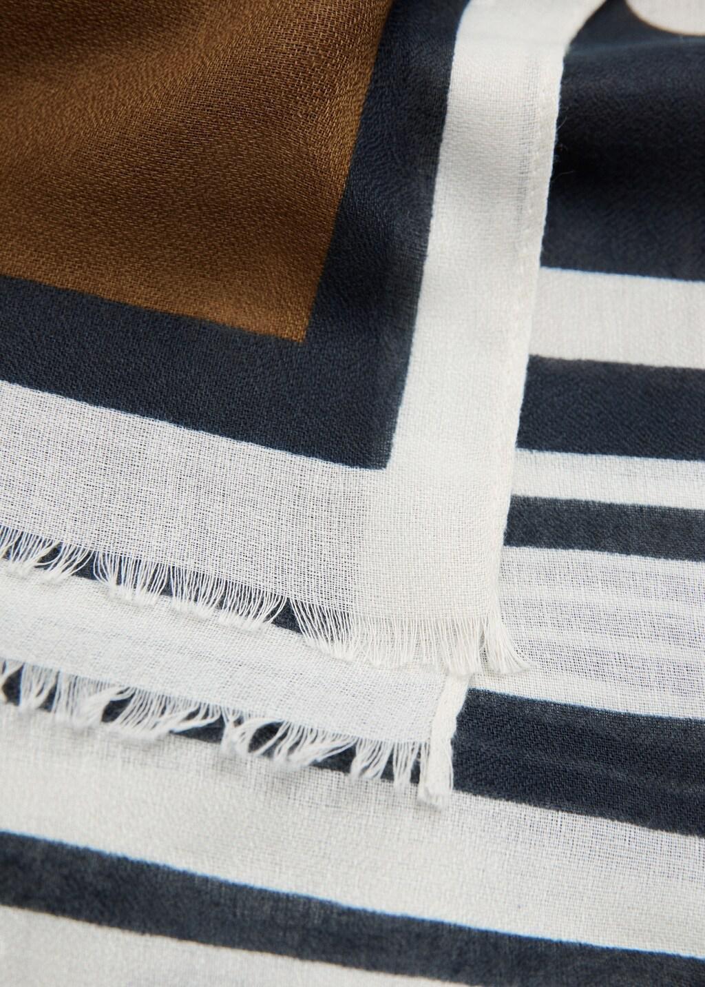 Brown Spots Print Scarf, 0201_30, large image number 0