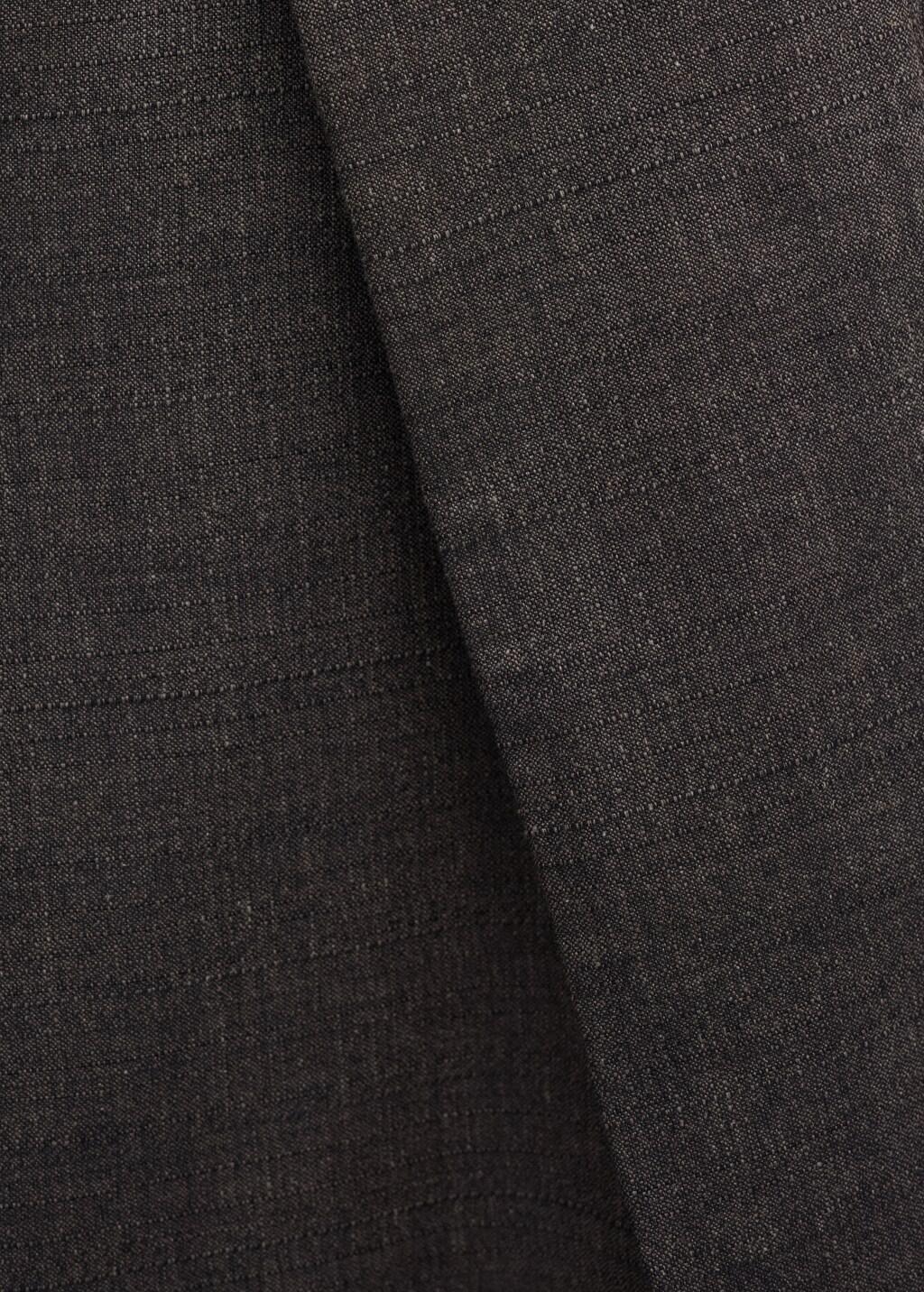 Brown Pleated Trousers With Belt, Brown, large image number 4