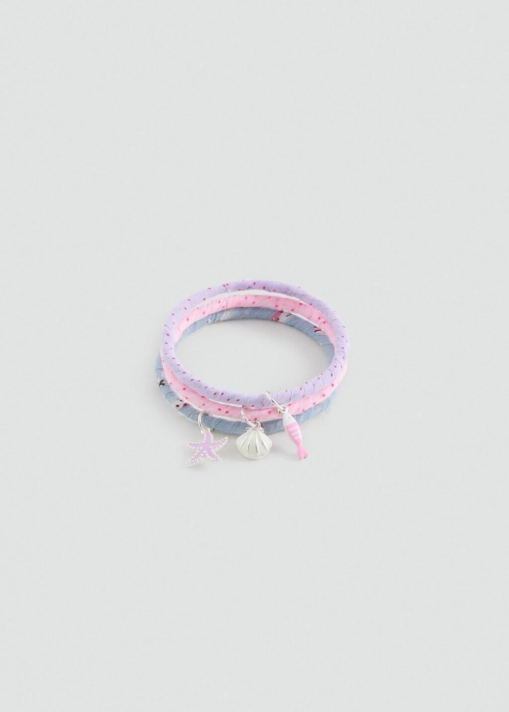 Pink Pack Of 3 Bracelets, Kids Girl, Pink, large image number 3