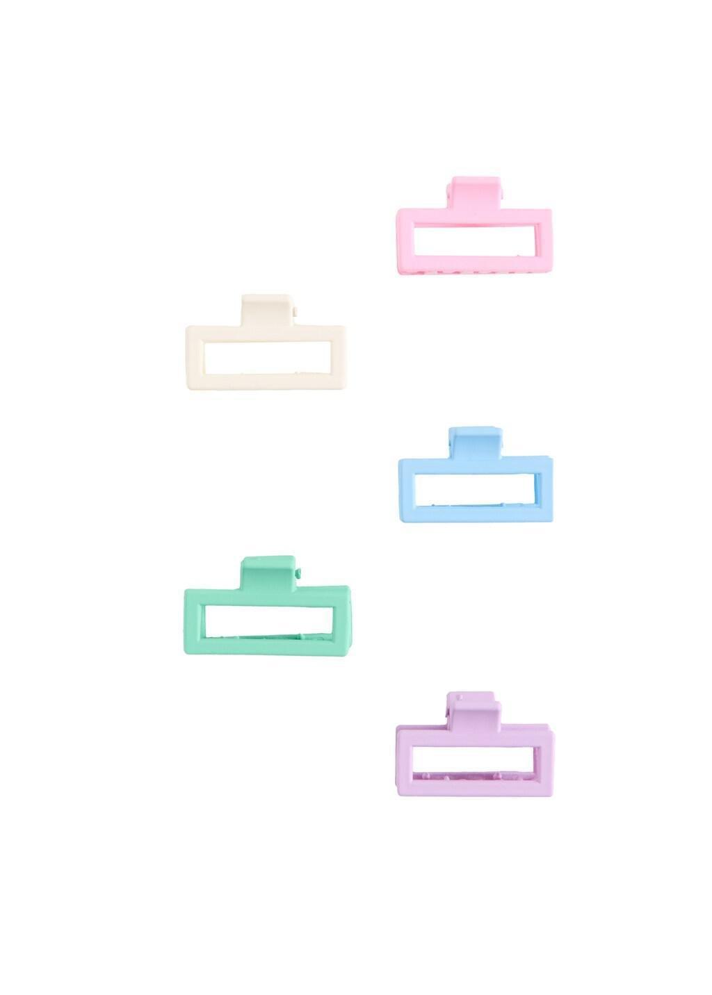 Pink 5-Pack Of Hair Clips, Kids Girl, Pink, large image number 1